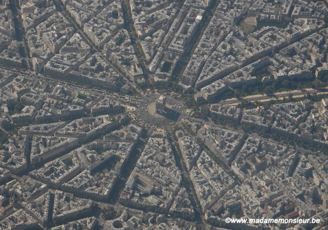 paris, air france, vol, avion, arc de triomphe, vue